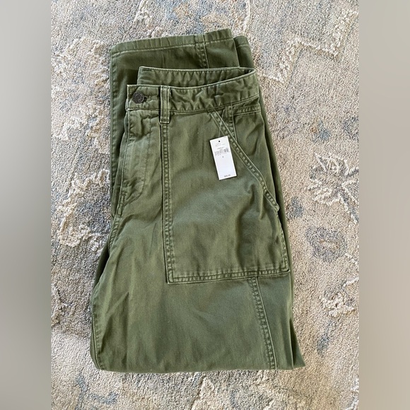 Gap New Midrise Twill Barrel Pants - Petite Size Two - Picture 3 of 4